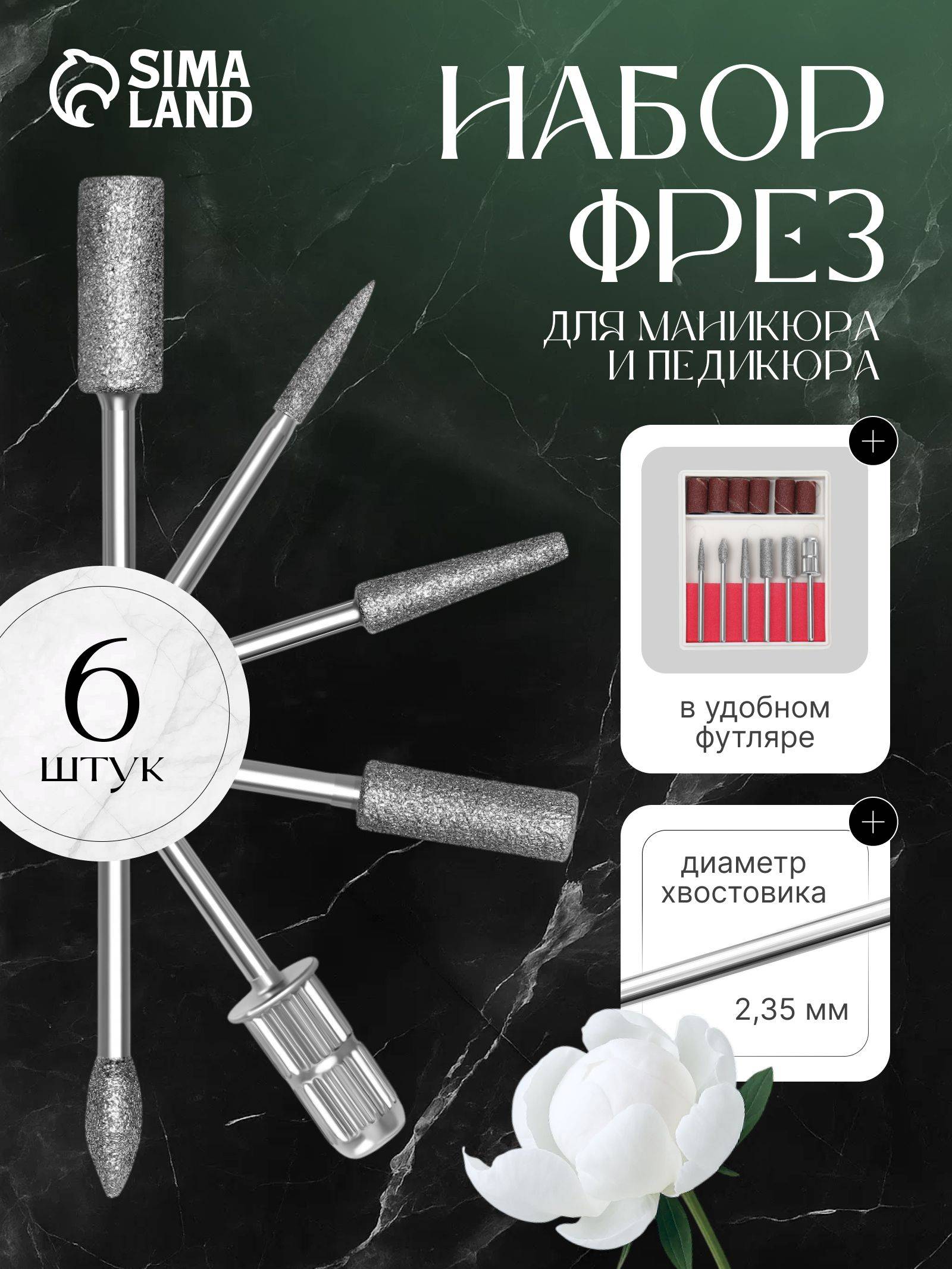 Queen Fair Manicure and Pedicure Drill Bit Set 12 Count