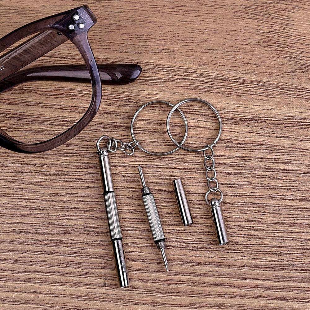 Multifunction Eyeglass Repair Tool Set, 5 pcs, Silver Metal #14