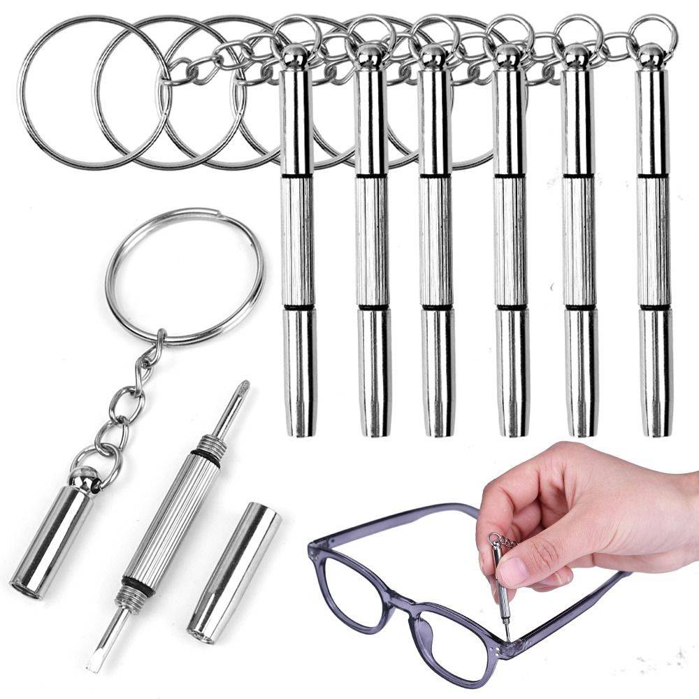 Multifunction Eyeglass Repair Tool Set, 5 pcs, Silver Metal #7
