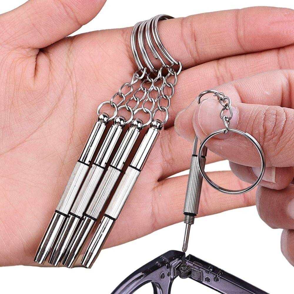 Multifunction Eyeglass Repair Tool Set, 5 pcs, Silver Metal #4