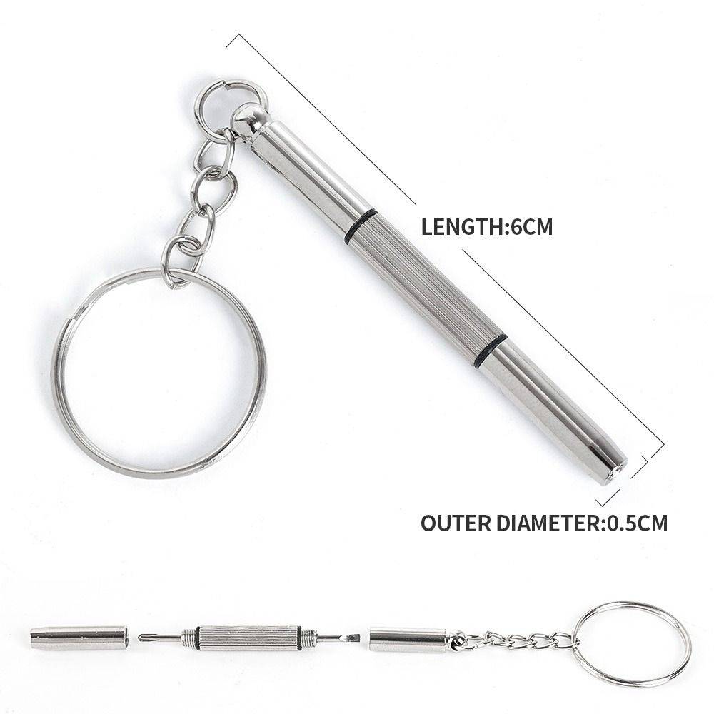 Multifunction Eyeglass Repair Tool Set, 5 pcs, Silver Metal #2
