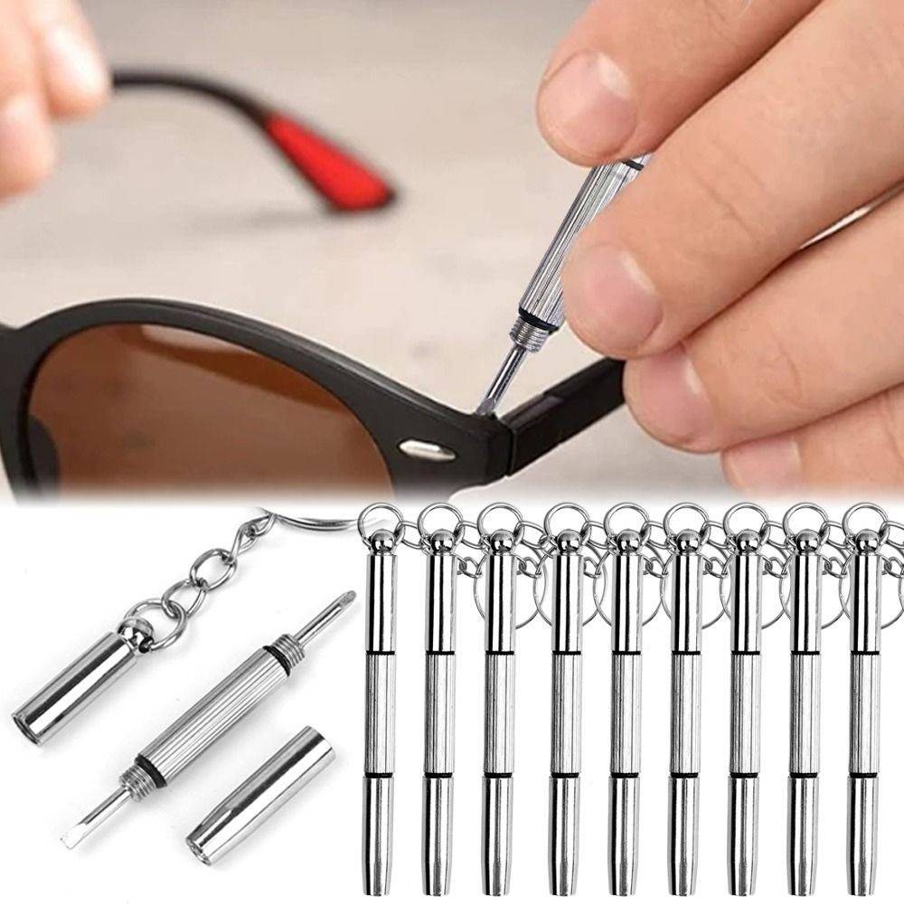 Multifunction Eyeglass Repair Tool Set, 5 pcs, Silver Metal #6