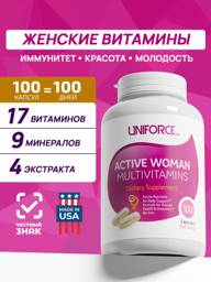 Uniforce Active Woman Multivitamins, 100 Capsules #1