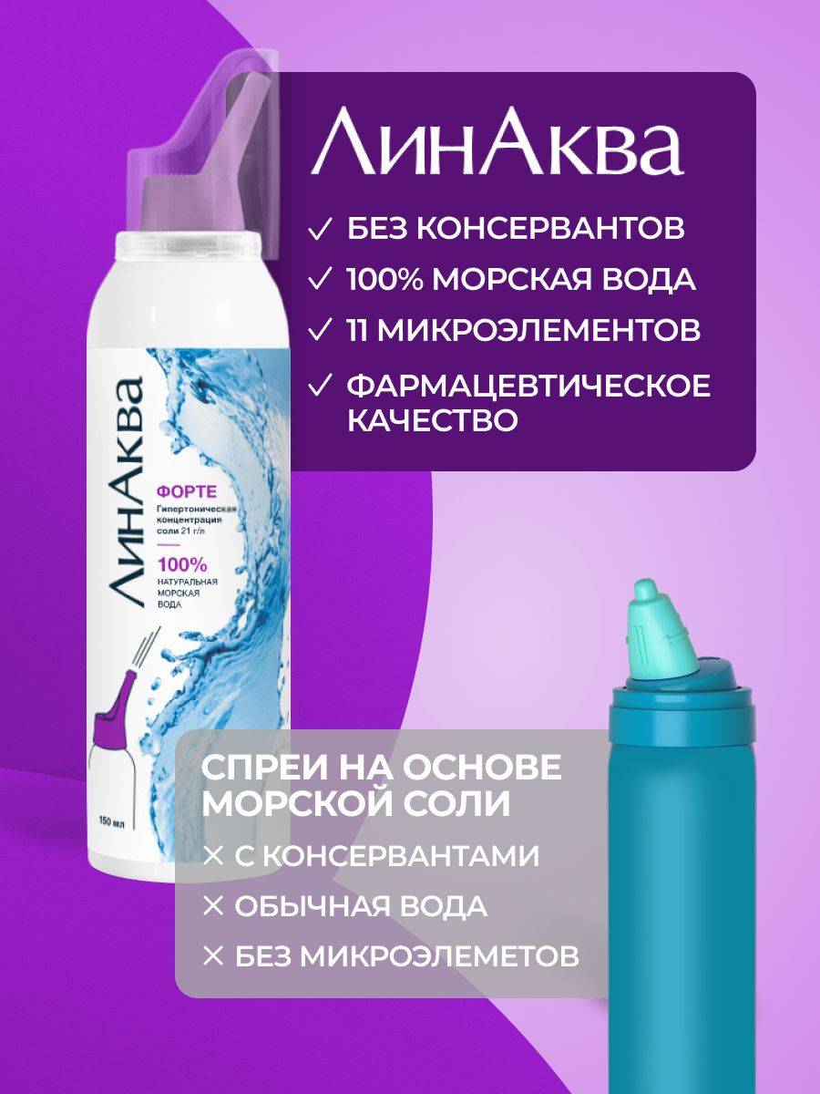LinAqua Forte Nasal Rinse 150 mL Aerosol 2 Pack #5