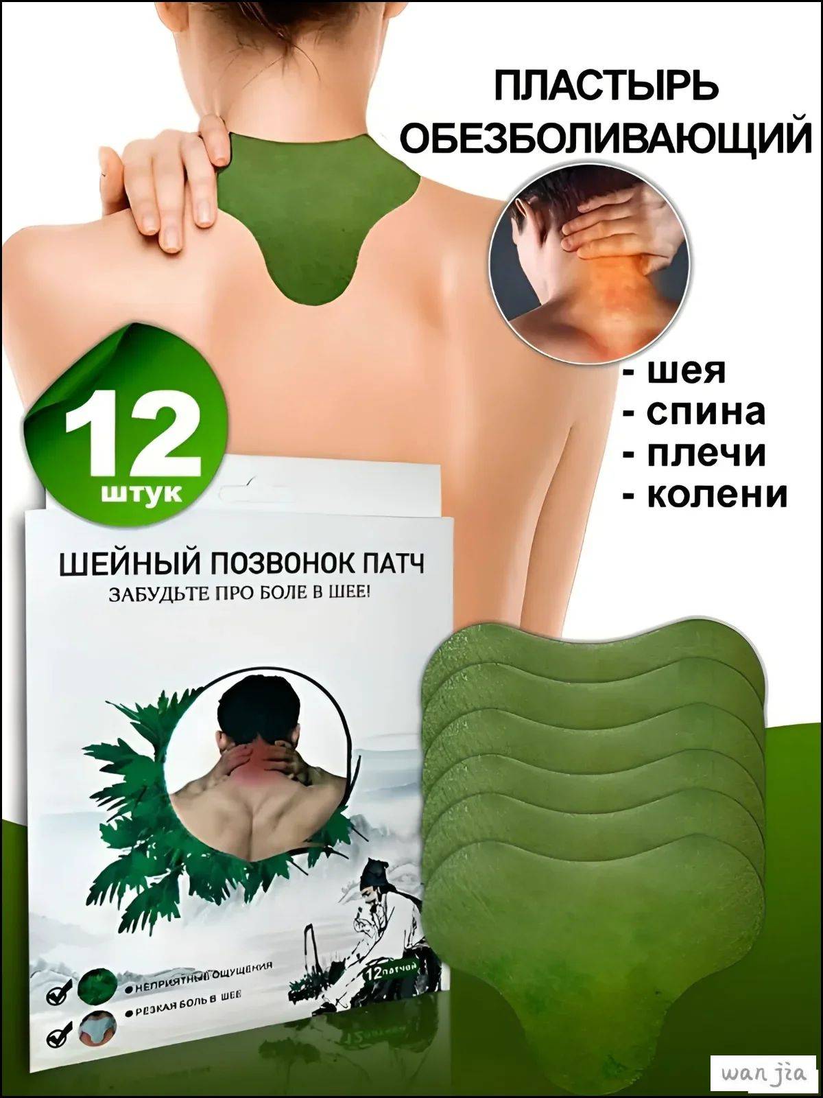 Fujin Wanjia Back and Knee Relief Patch, 12 Count #6