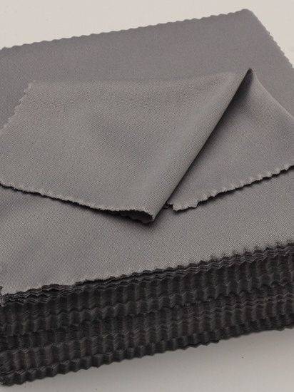 Black Flannel Microfiber Cloth with Two-Sided Nap for Glasses and Lenses #5