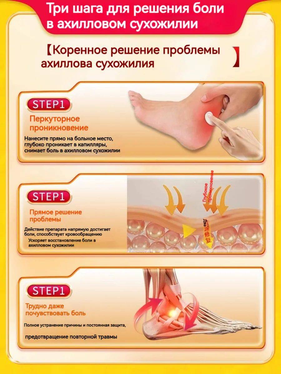 Brand Name 20 g Therapeutic Cream for Achilles Tendon Pain Relief #4