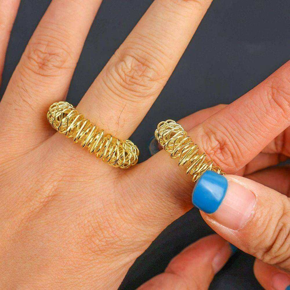 Finger Massage Rings, Spring Ring, 5 Pieces #4