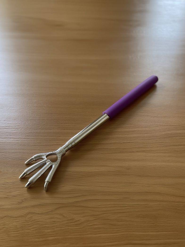 Telescoping Back Massage Stick 22-59 cm Metal and ABS, Purple #9