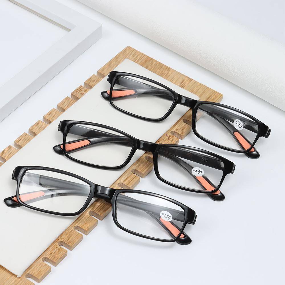 Computer Reading Glasses - Black Resin Frame +1.0 to +4.0 Strength #6