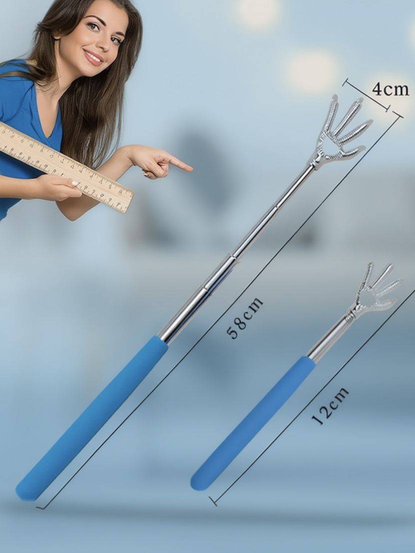 Telescoping Back Massage Stick 22–59 cm Metal, Blue #2