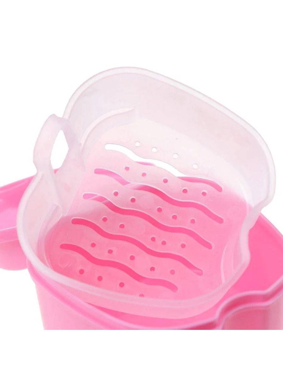 Blue Apple-Shaped Denture & Mouthguard Storage Container, Universal, 1 Count #7