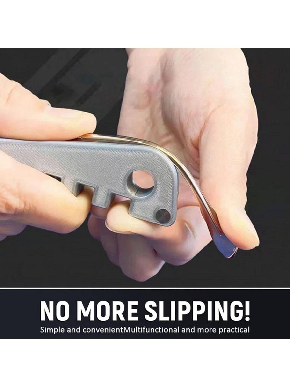Professional Eyeglass Frame Adjustment Tool — Silver Temple Bending Tool for Metal and Plastic Frames #3