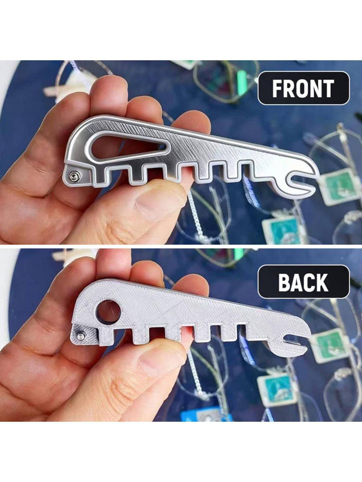 Professional Eyeglass Frame Adjustment Tool — Silver Temple Bending Tool for Metal and Plastic Frames #4