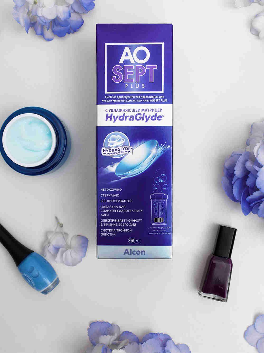 Alcon AOSept-Plus with HydraGlyde Peroxide Contact Lens Care System 360 ml #3