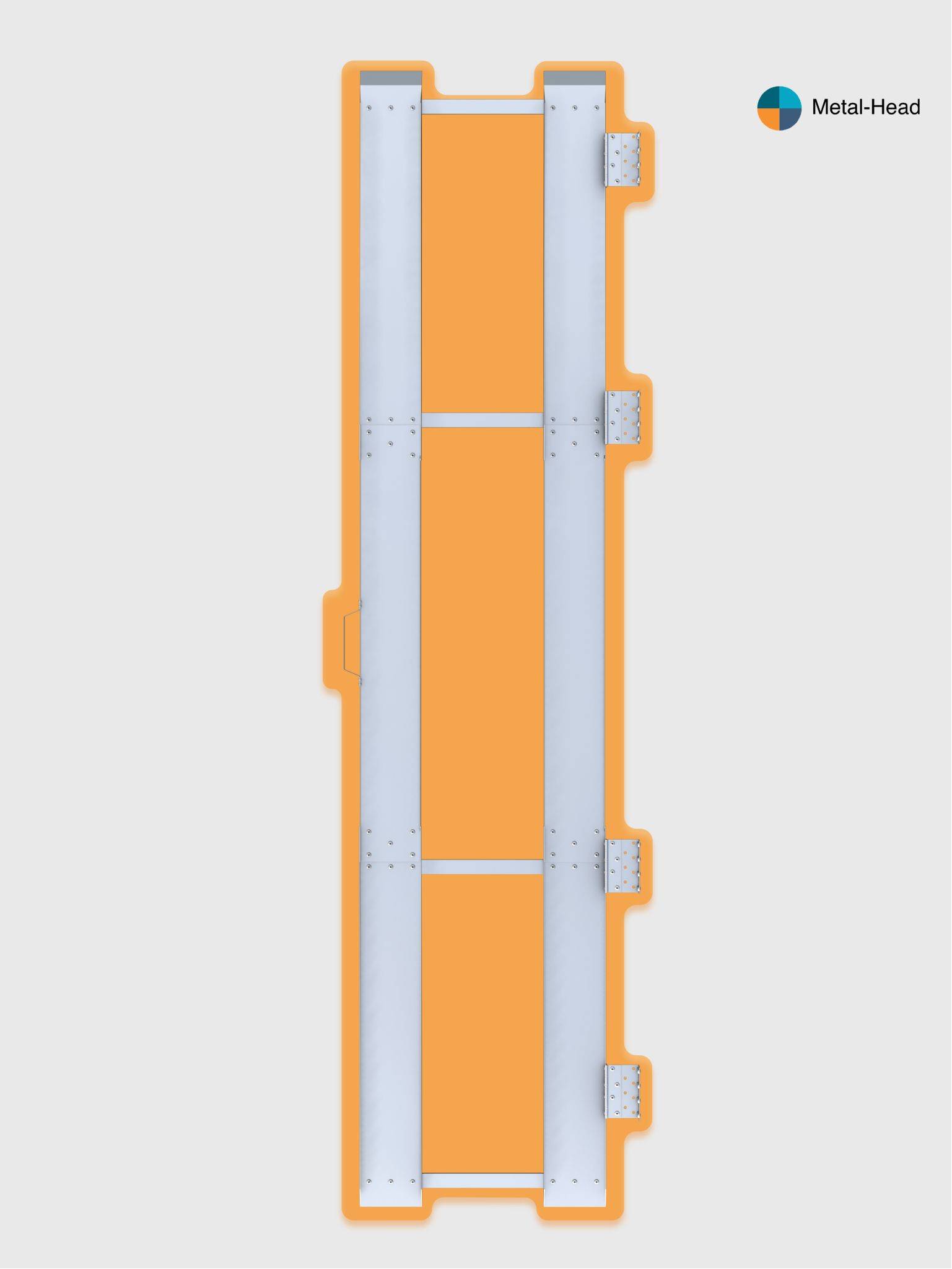Metal-Head Fold-Down Ramp 380 cm (Right Mount) #4