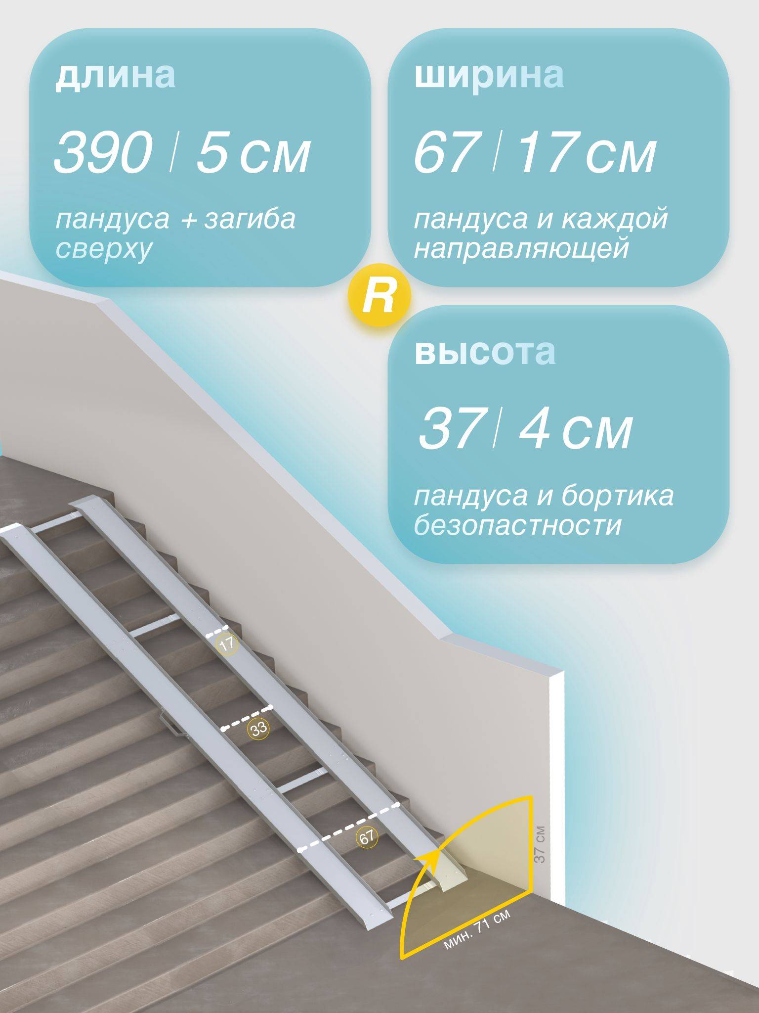 Metal-Head 390 cm Foldable Ramp (Right Mount) #2