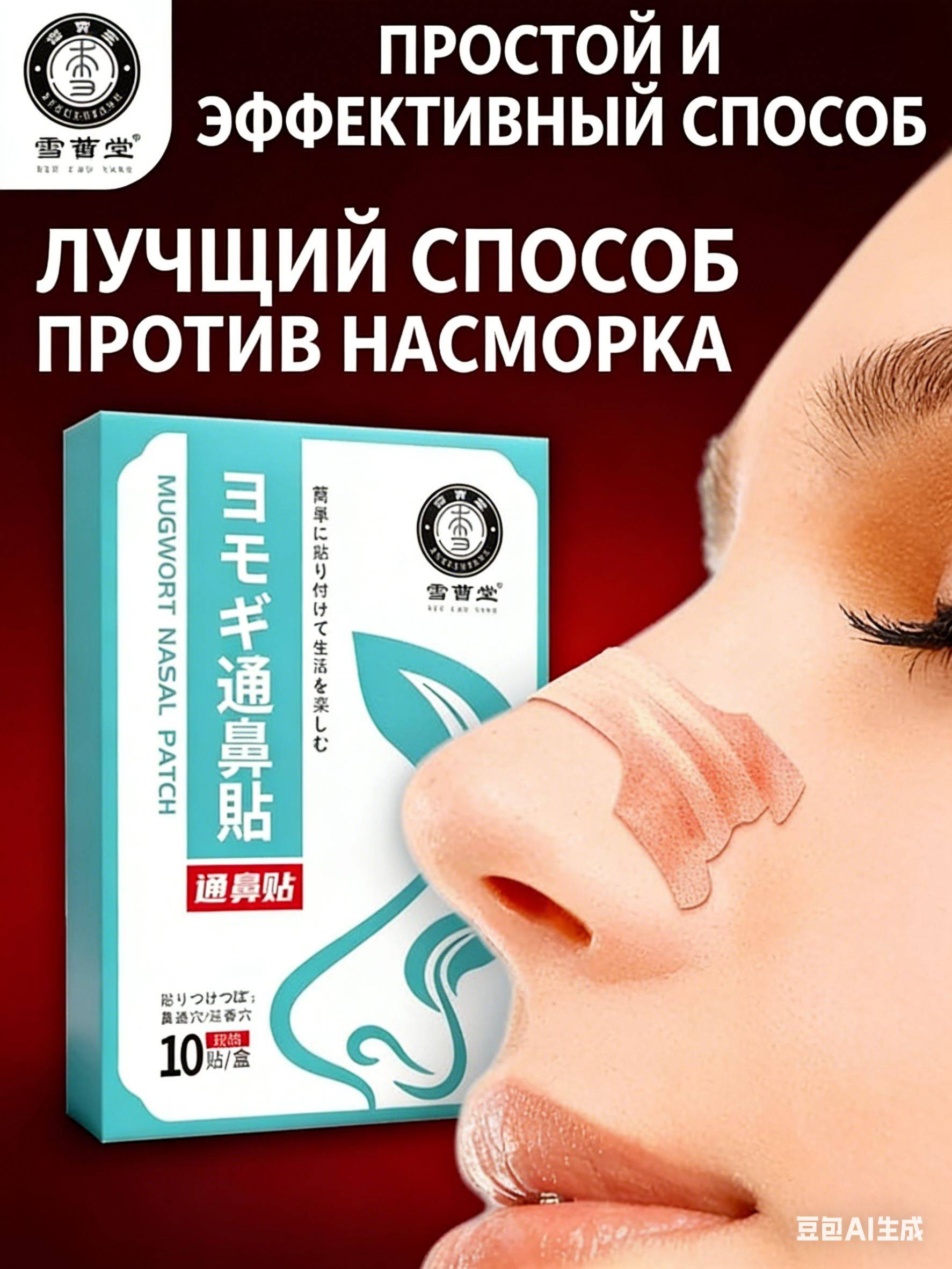 Wormwood Nose Patches for Sleep Support, 10 Pack
