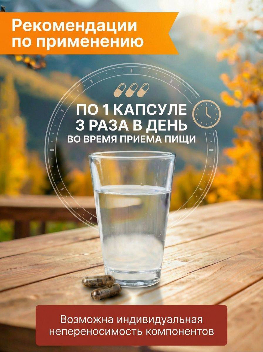 Altai Herbal Blend with Red Root in Capsules, 60 Count #3