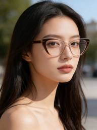 Computer Reading Glasses – Retro Cat Eye Style, Blue Light Blocking, Metal Frame, 142mm Width #3
