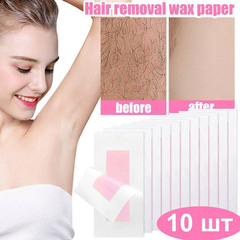 Depilation Product Lip Wax Strips, 10 Pack 15 Count