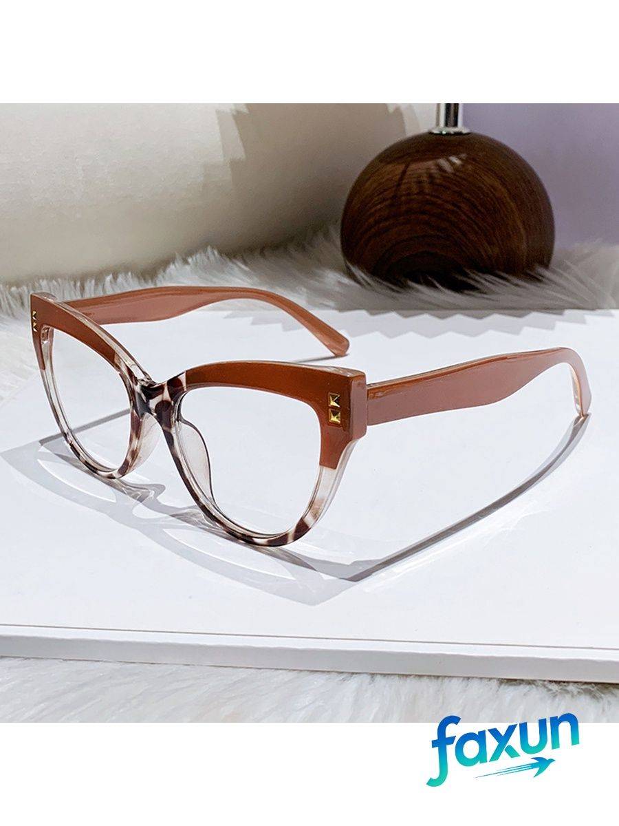 Women's Cat Eye Eyeglass Frame Brown