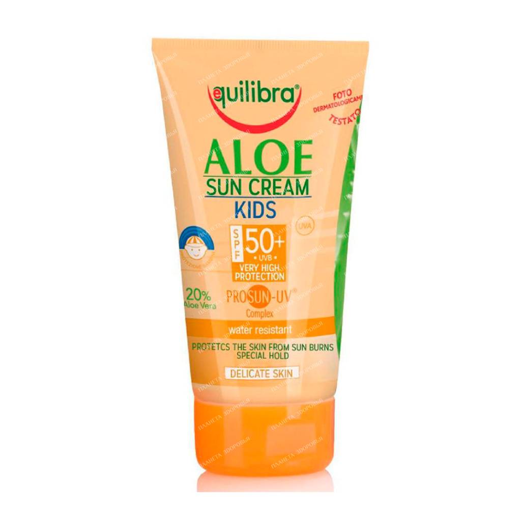 EQUILIBRA "Aloe" Sunscreen for children SPF 50+ with PROSUN-UV complex, 150 ml