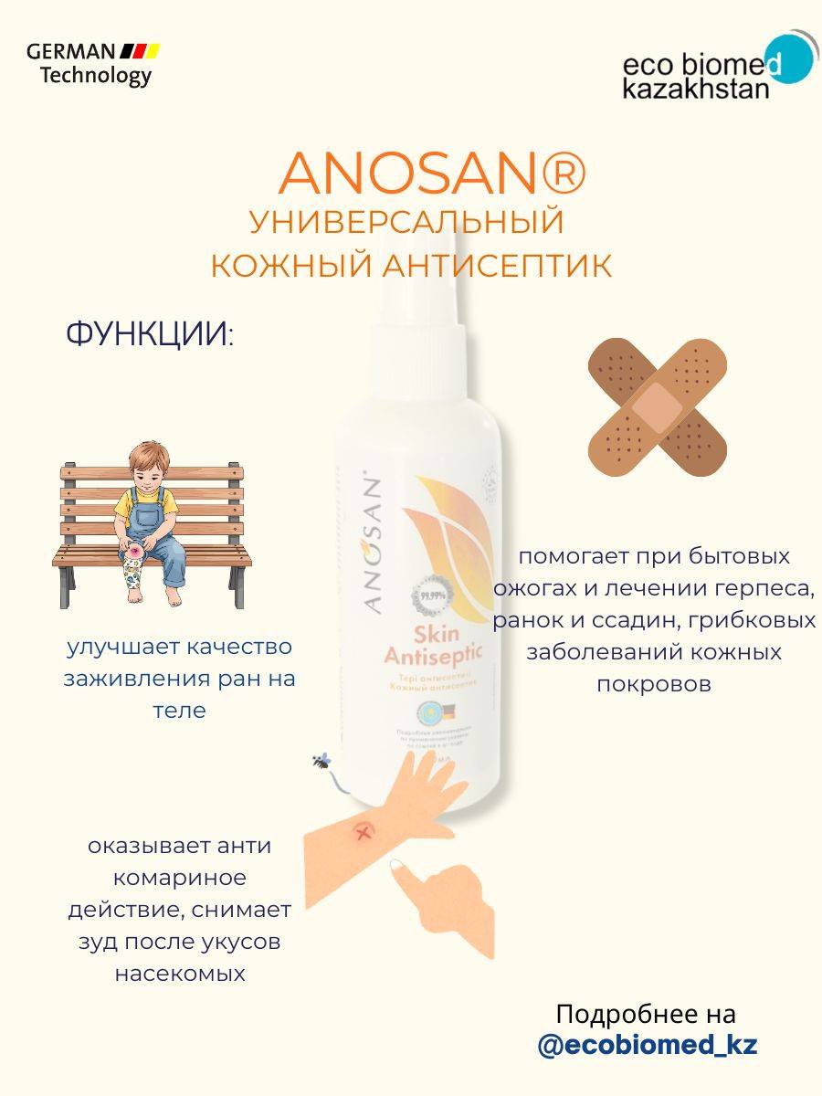 ANOSAN Alcohol-Free Antiseptic 100 ml with Dispenser #3