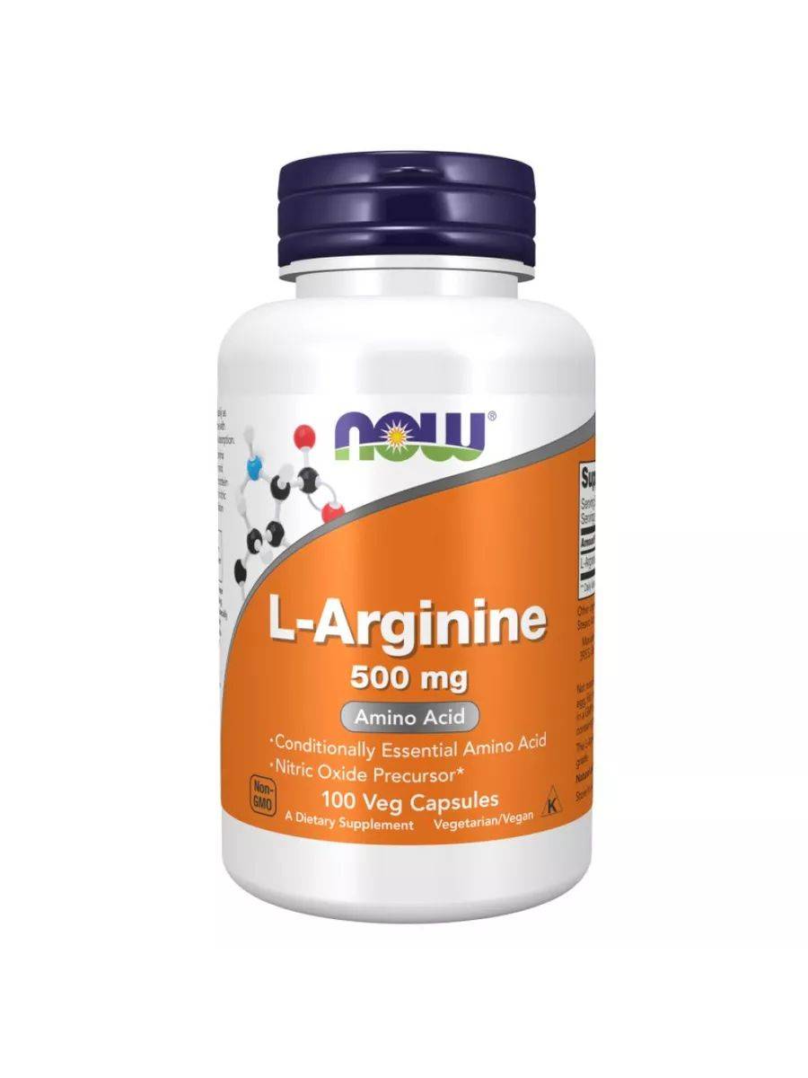 NOW L-Arginine 500 mg 100 Capsules #4
