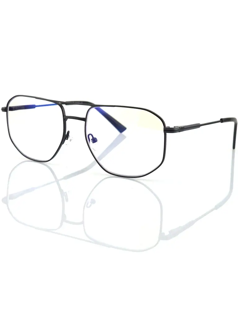 Quatrefoil Computer Glasses, Black Metal Frame, 28 g #1