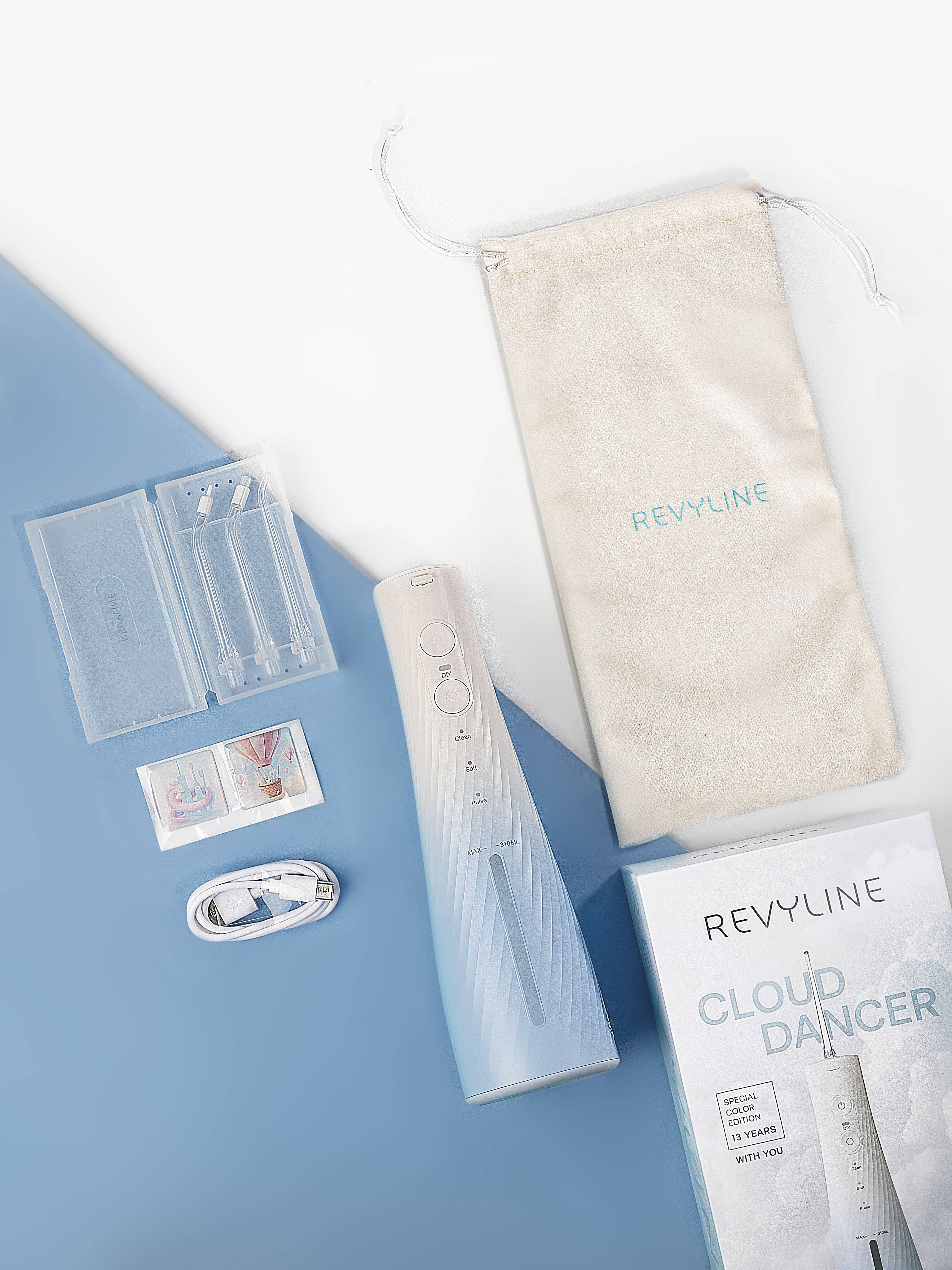 Revyline RL 640 Portable Oral Irrigator for Teeth and Gums, Braces, Implants - Cloud Dancer Special Color Edition #18
