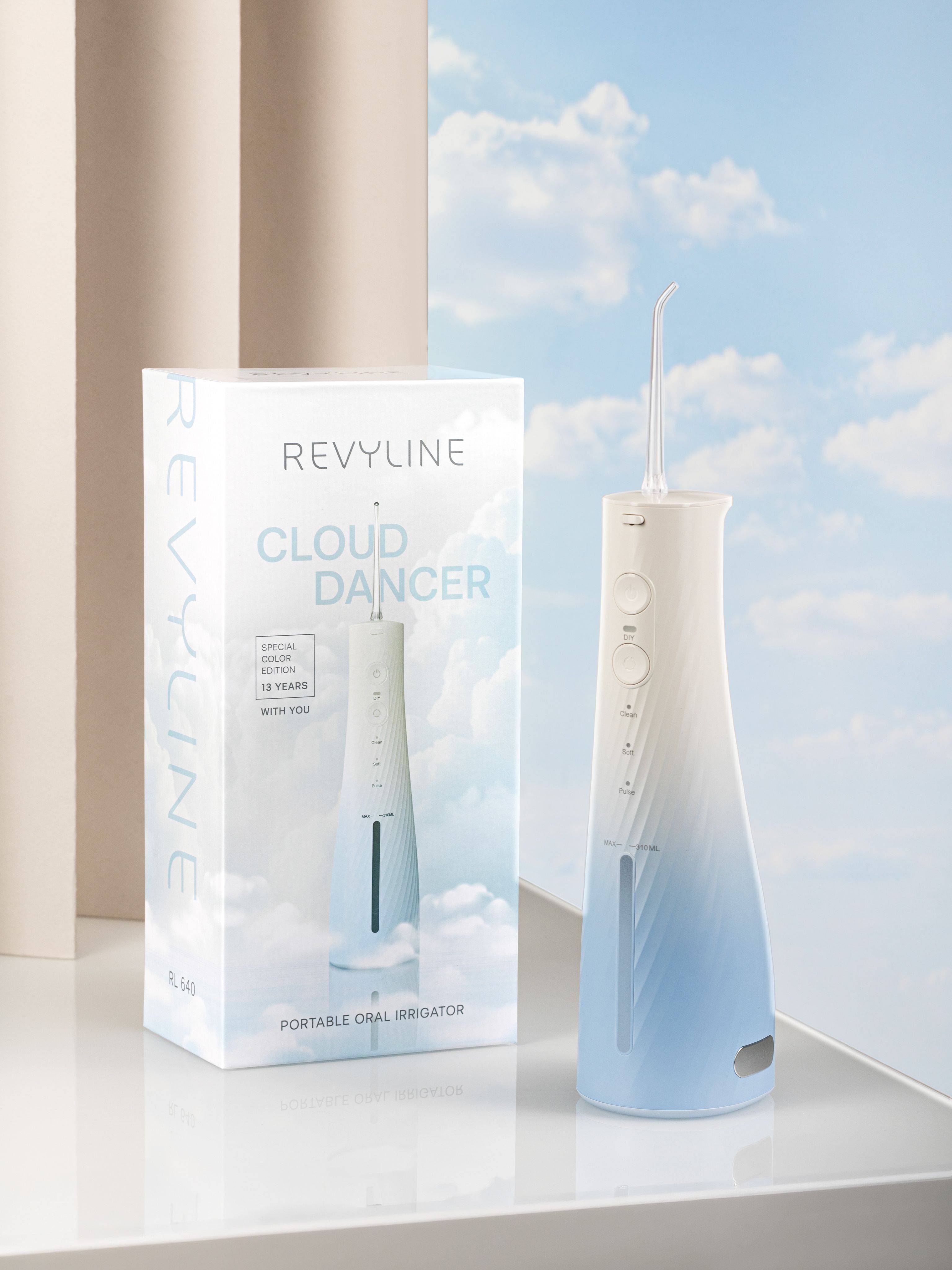 Revyline RL 640 Portable Oral Irrigator for Teeth and Gums, Braces, Implants - Cloud Dancer Special Color Edition #19