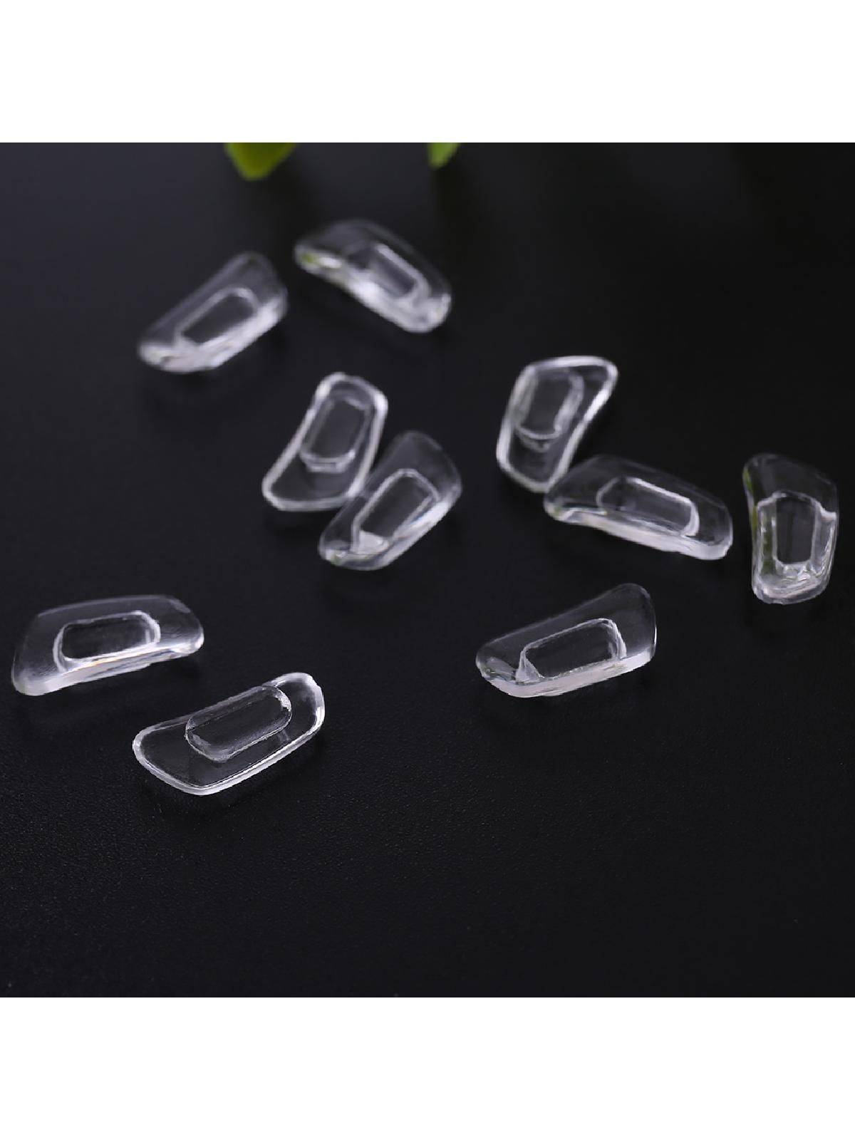 Silicone Eyeglass Nose Pads with Adjustable Arms, 5 Pairs, Transparent #2
