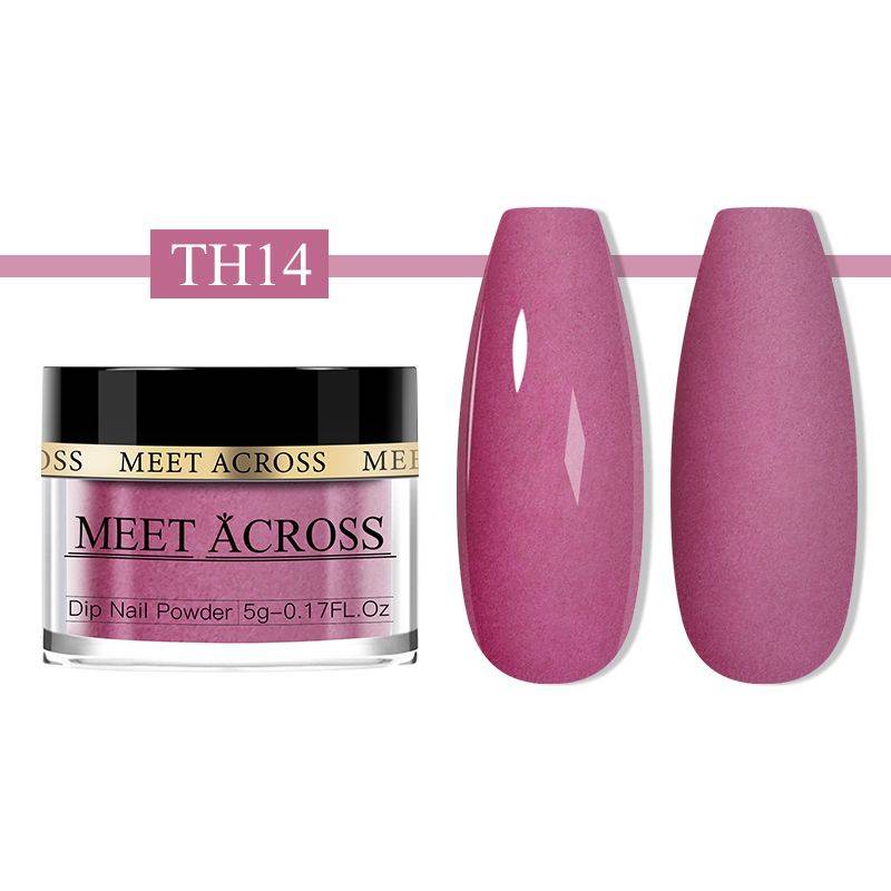 MEET ACROSS Acrylic Nail Dip Powder TH14 13g