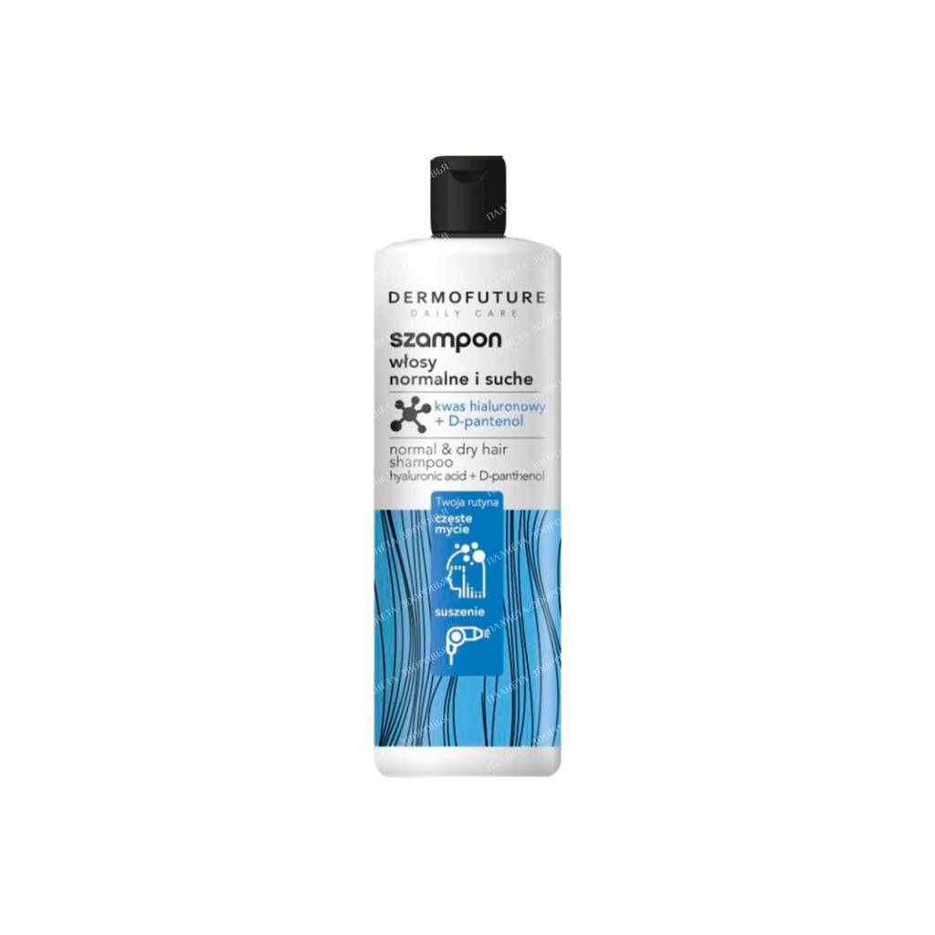 DermoFuture Daily Care Shampoo for normal to dry hair with hyaluronic acid and D-panthenol 380 ml