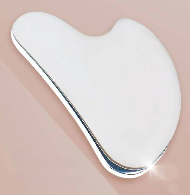 Guasha Facial and Body Massage Tool, Stainless Steel #2