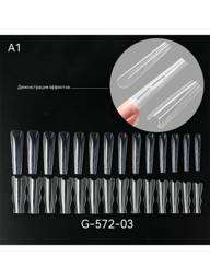 Sandwich Nail Forms 60 Pieces White #1