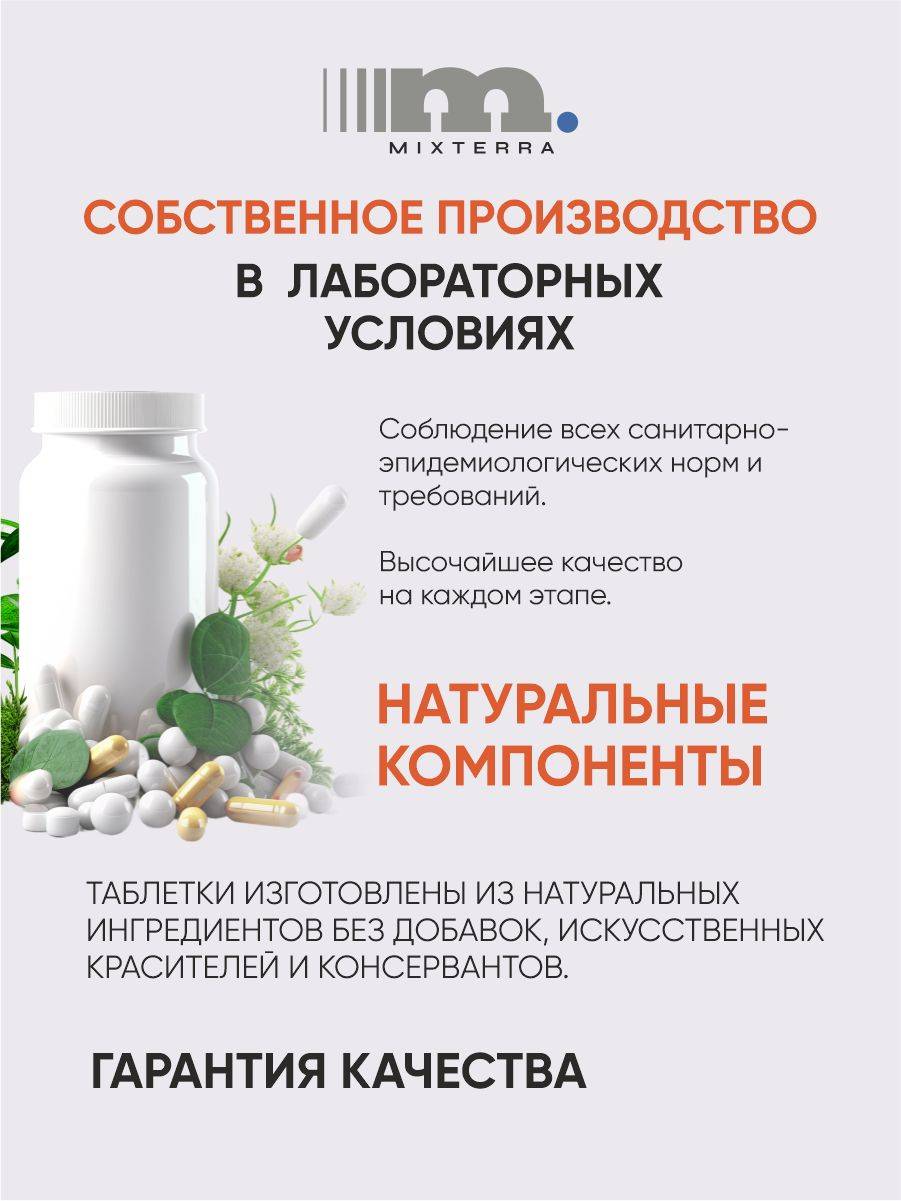 MIXTERRA Brain Dietary Supplement, 60 Tablets #7