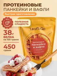 LeafToGo Protein Waffle & Pancake Mix, Classic, 450 g #1