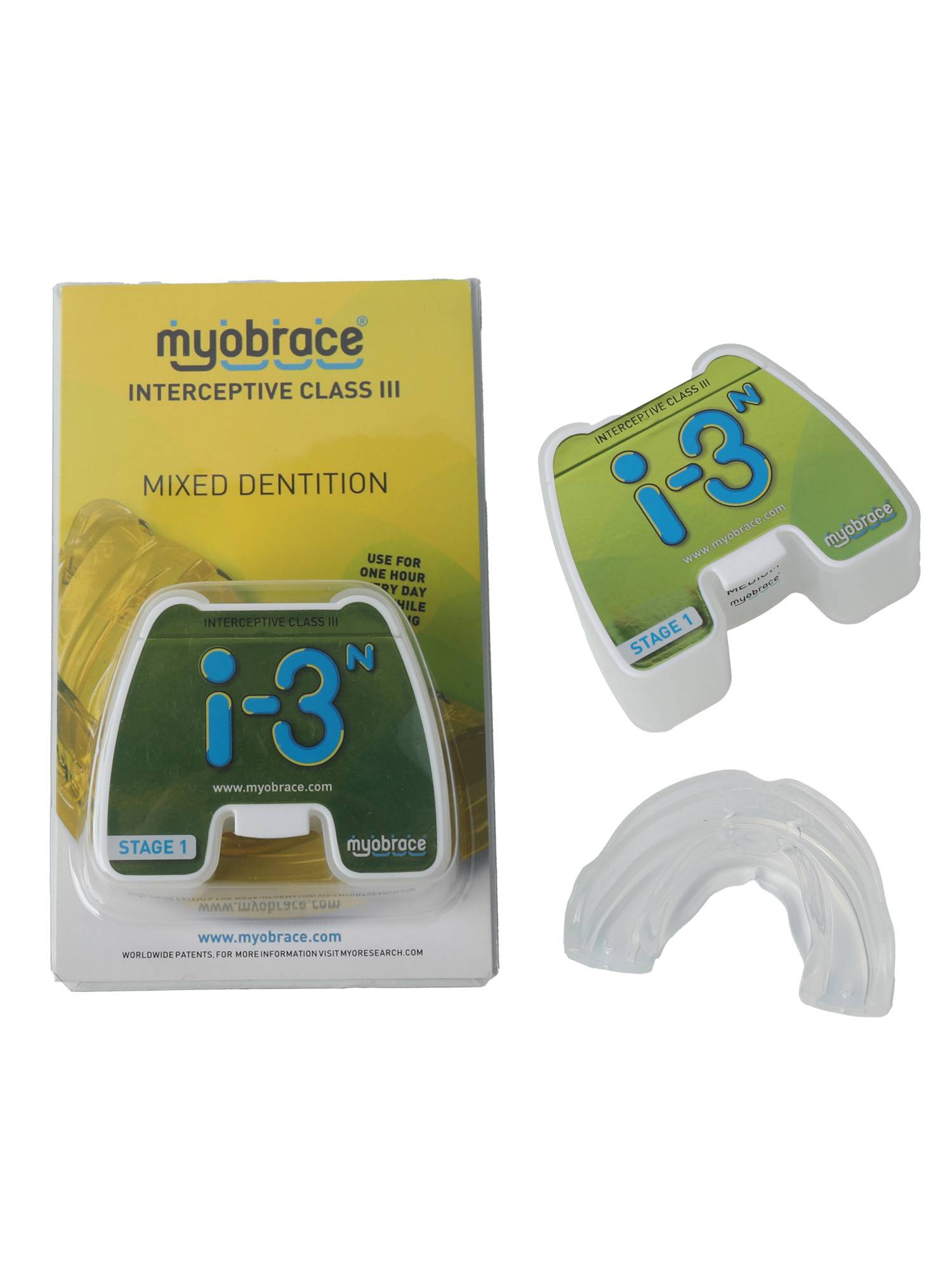 Myobrace i-3N Large Orthodontic Trainer, Transparent, 1 Pack