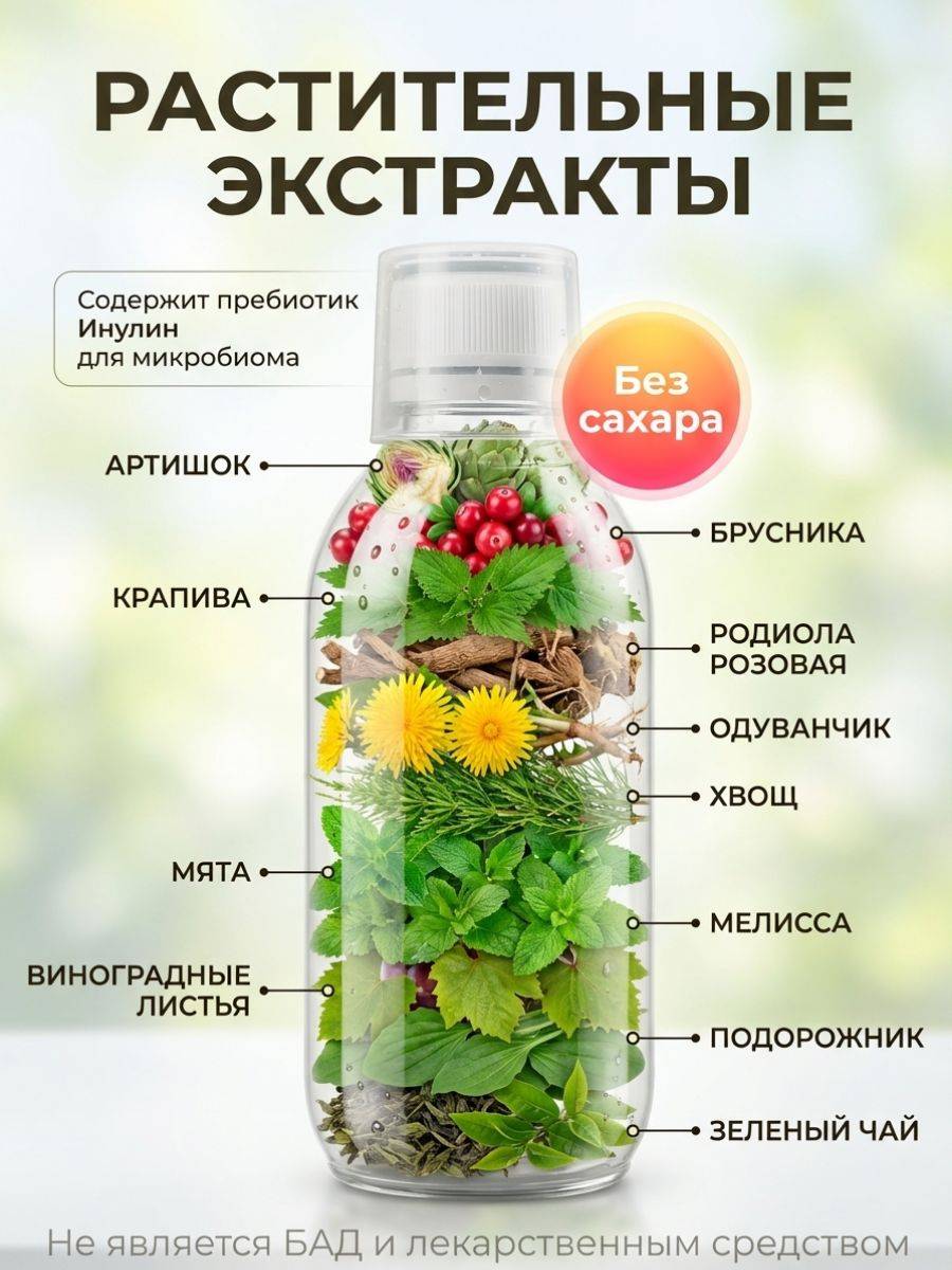 AVERIS Drainage Drink Concentrate 250 mL Mint Lemon Balm Dietary Supplement #5