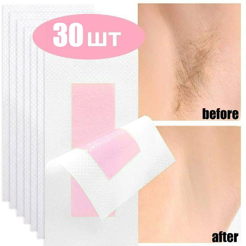 Depilation Wax Strips for Face 30 Pack 40 Count