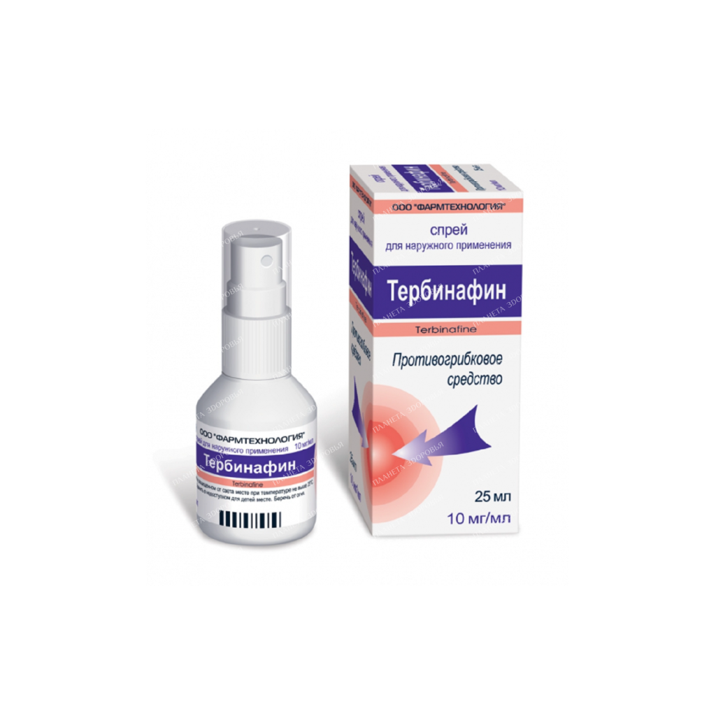 Terbinafine spray for external use 10mg/1ml 25ml №1