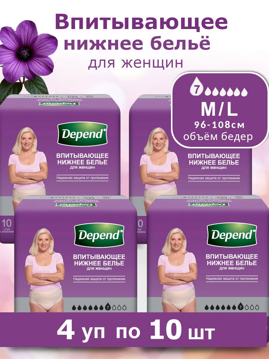 Depend Absorbent Underwear 40 Count