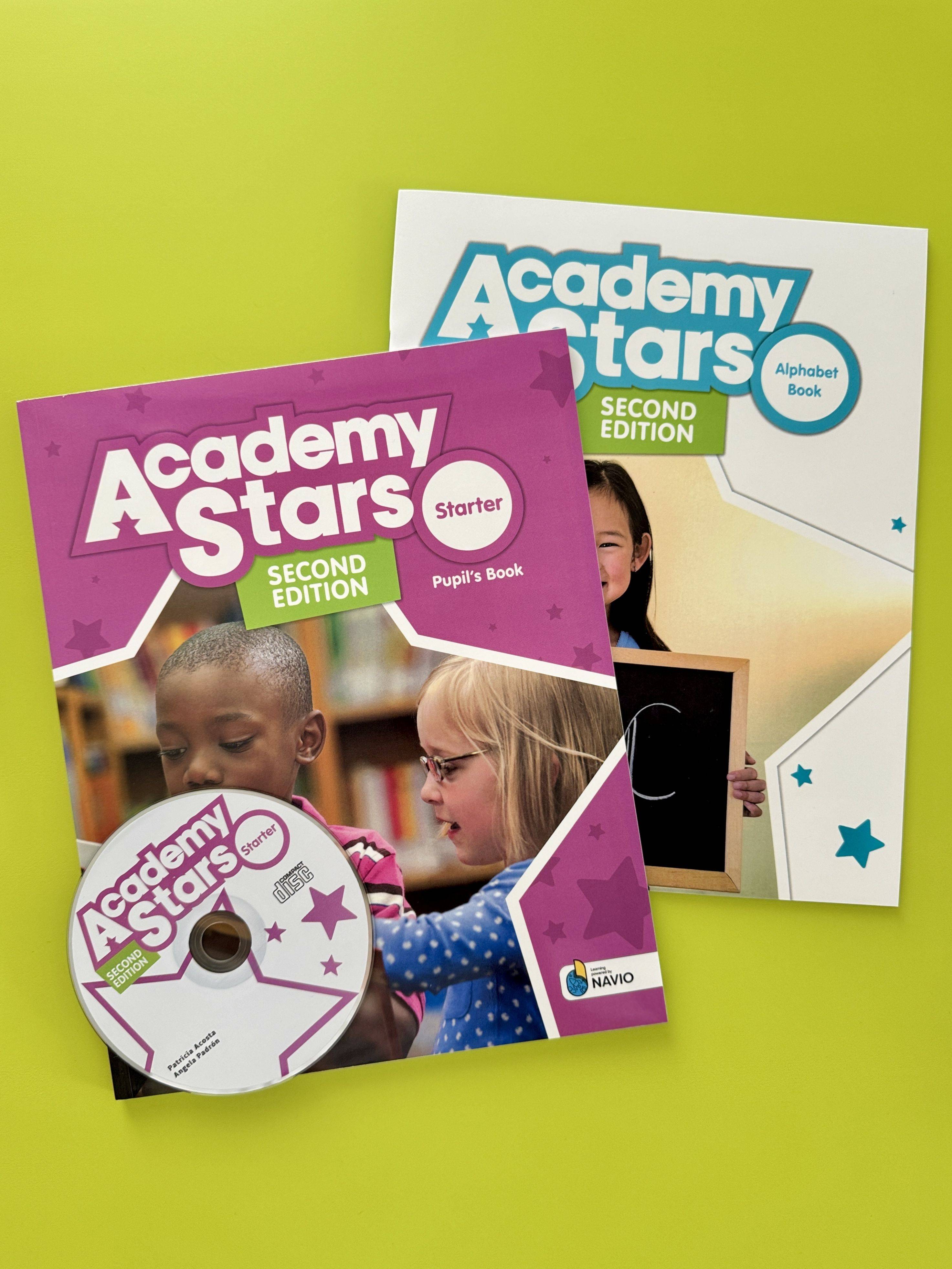 Academy Stars starter second edition: Pupils Book + Alphabet Book + CD | Academy Stars Starter Second Edition: Pupil's Book + Alphabet Book + CD