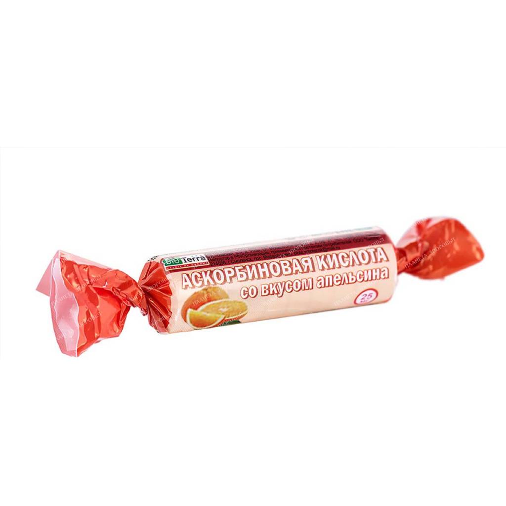 Ascorbic acid with orange flavor tablets №10