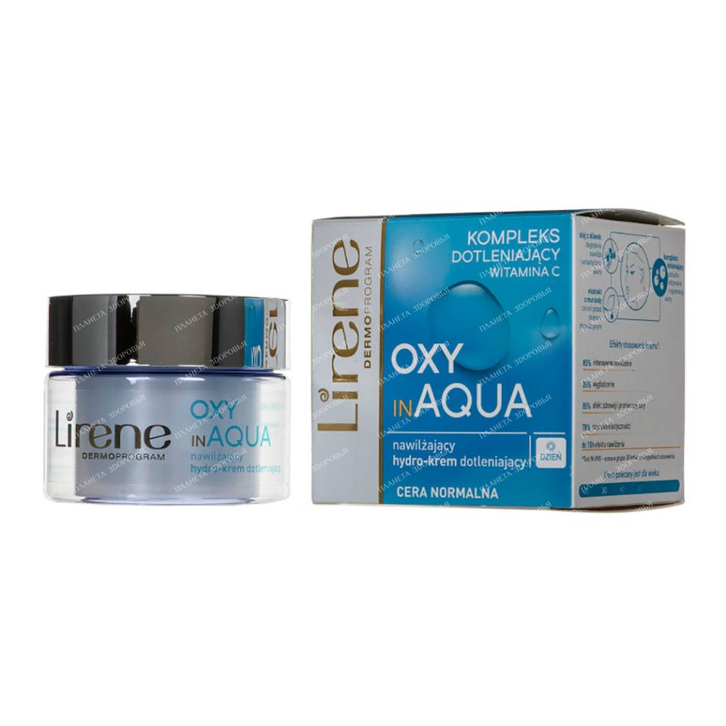 Lirene Moisturizing oxygen hydrocream OXY IN AQUA, 50 ml