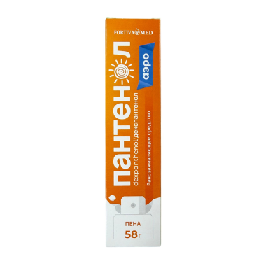 Fortiva Med Panthenol Aerosol Foam 2.5g/58g Pack of 1