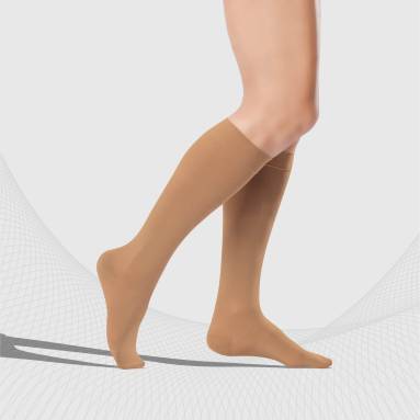 Tonus Elast 0401 LUX Compression Knee Socks Class II Caramel Size 3 Height 1