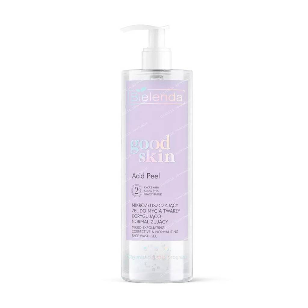 BIELENDA GOOD SKIN ACID PEEL Corrective and normalizing facial micro-exfoliating gel with AHA + PHA acids and niacinamide, 195g